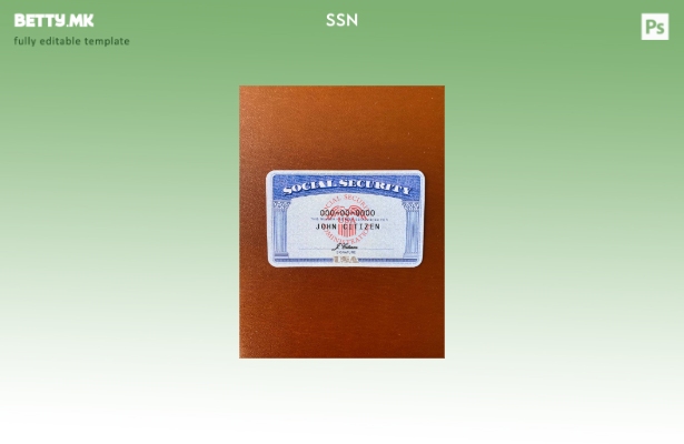 Модерен стил USA SSN photolook кафеава позадина ПРЕДЕН шаблон